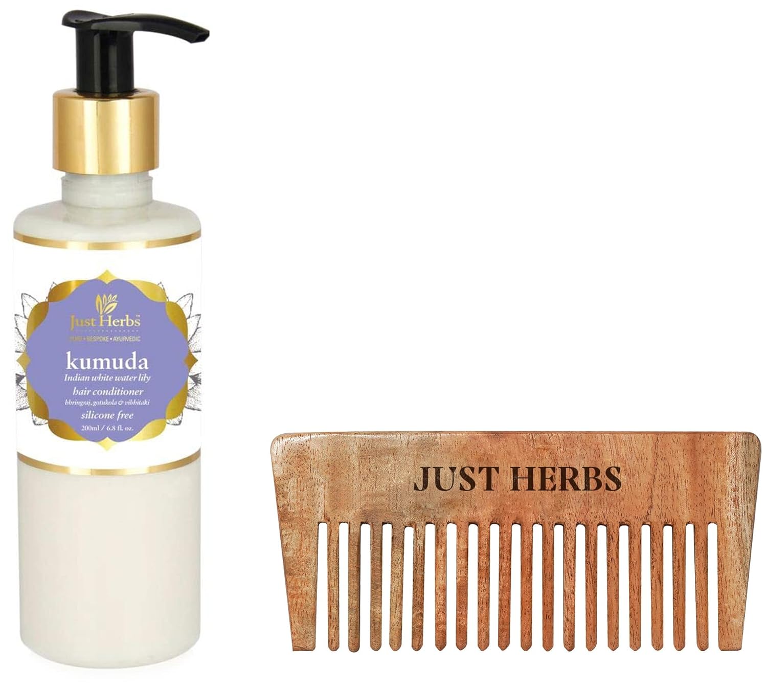Just Herbs Hair Care & Protection combo with Kumuda Conditioner & Neem