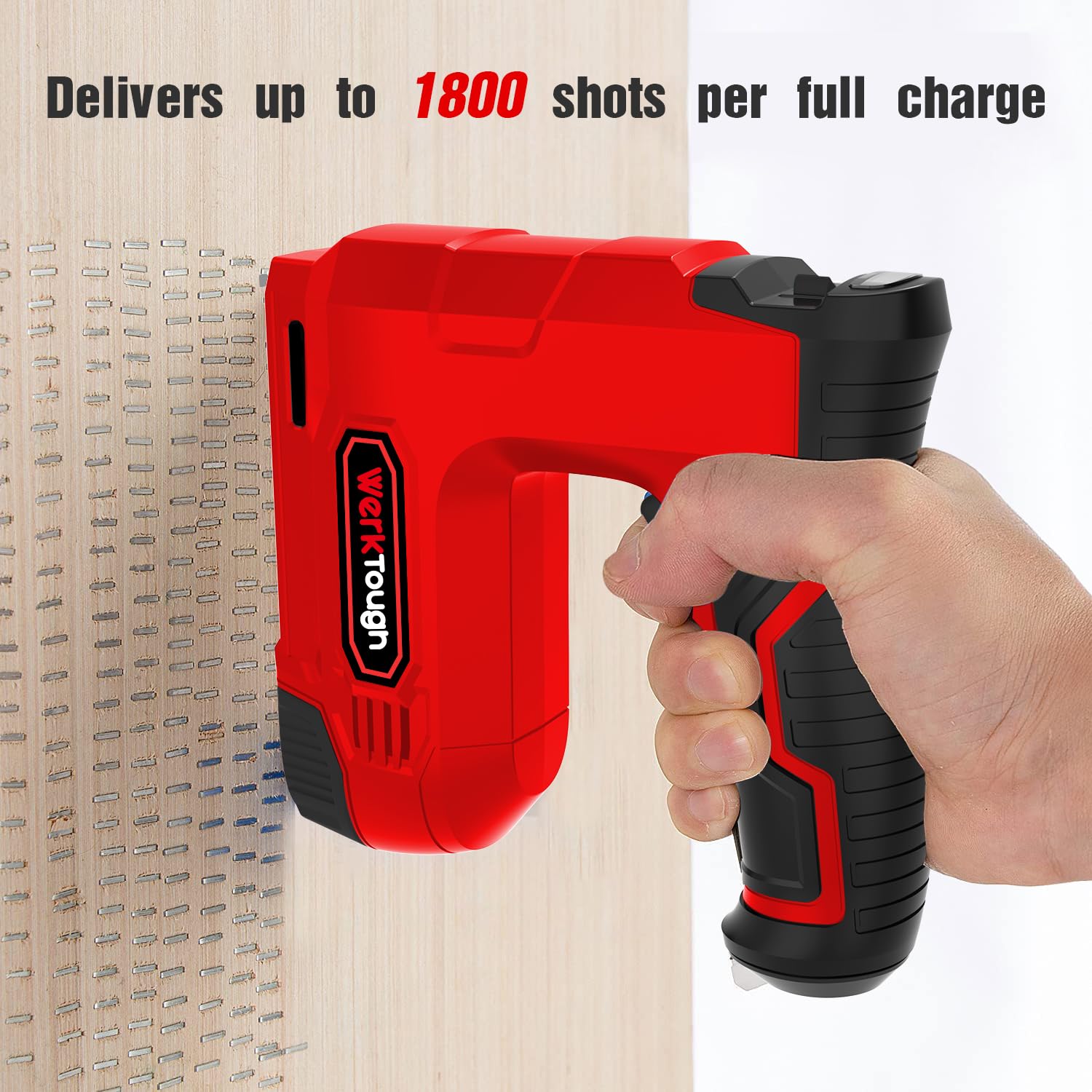 Werktough 4v Cordless Staple Gun/Brad Nailer 2 in 1 Free Staple USB Cable 2000pcs Free Staple and Brad Nails(T53:8mmx1000+6mmx500pcs - Image 4