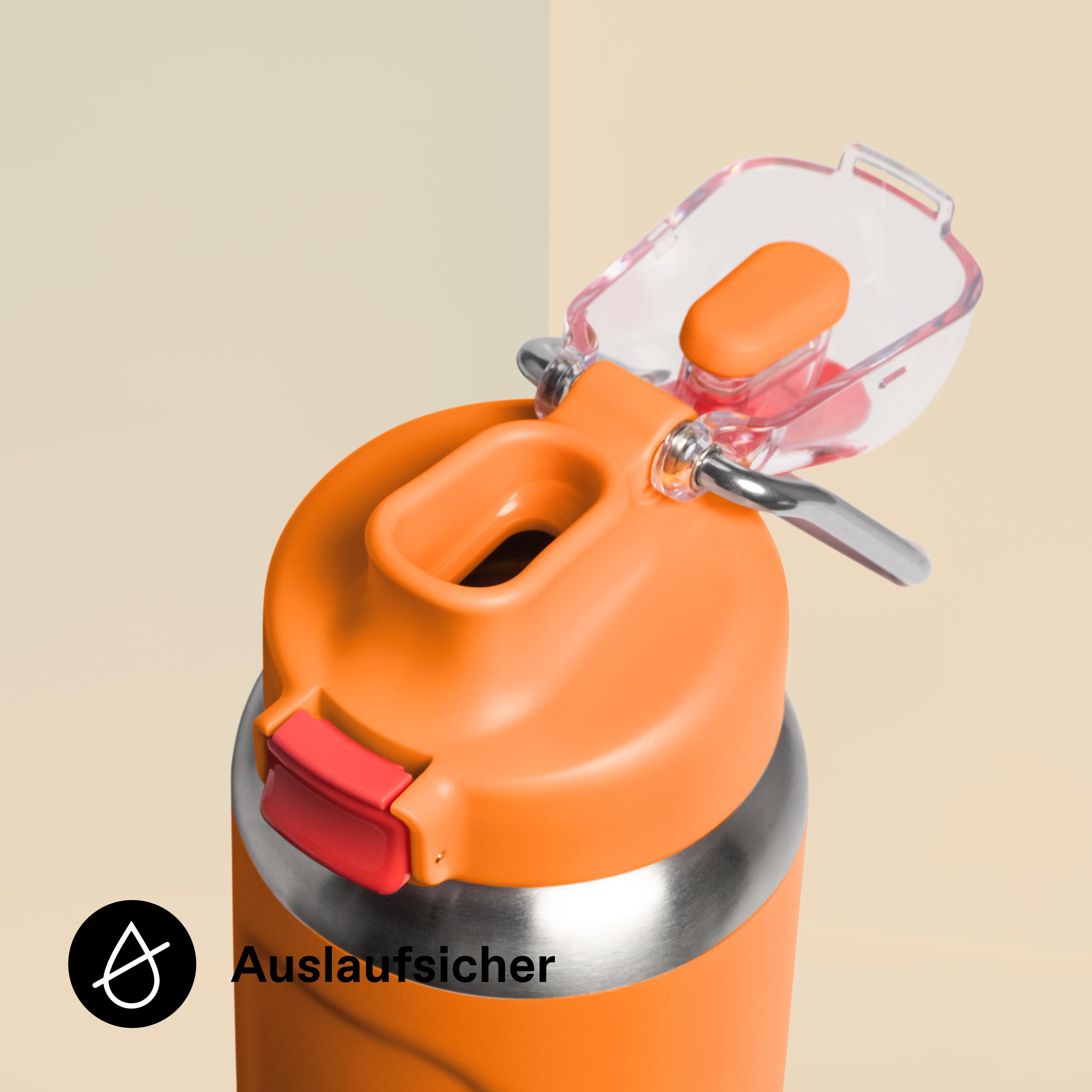 STANLEY 1913 Wellspring Bottle 0.7L - Kühlt 12 Stunden - 40 Stunden Eisgekühlt - BPA Frei Recycelter Edelstah Flasche - Auslaufsicher - Spülmaschinenfest - Goldenrod Coral | Kühlt 12 Std. - 40 Std. eisgekühlt - Auslaufsicher - BPA-frei - Spülmaschinenfest