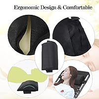 Vista 3 de Ostlttyn Zero Gravity - Almohada de repuesto para silla, color negro, 14.3 x 6.7 x 2.3 pulgadas, relleno de espuma, estilo moderno, soporte