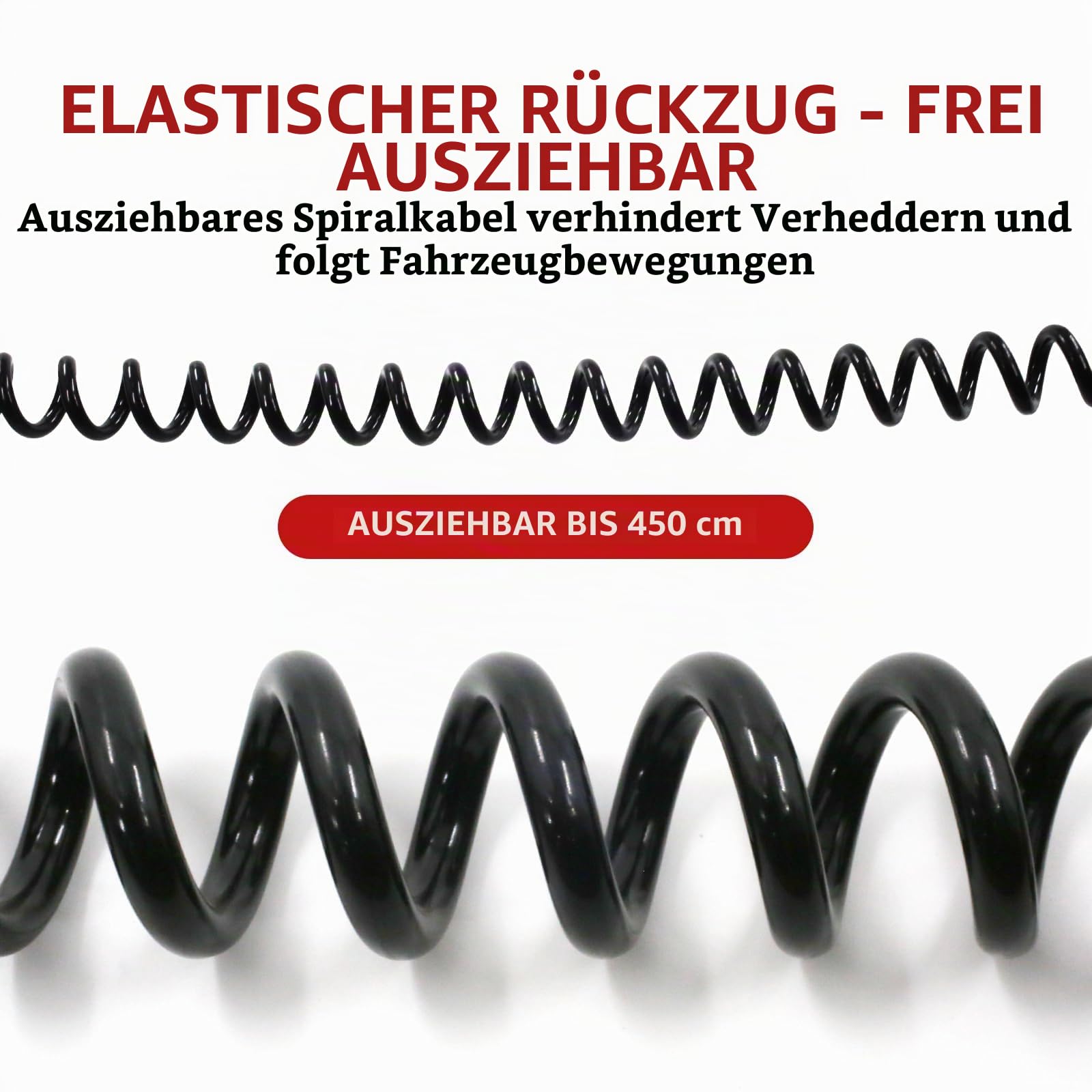 Elektrowendel Adapter 24V 15-polig auf 2X 7-polig Spiralkabel für LKW Anhänger Zugmaschine Trailer Kabel