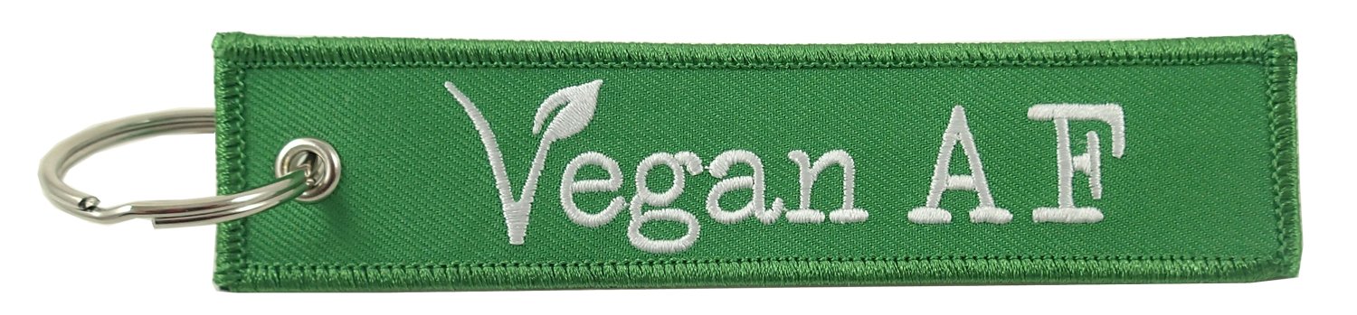 Luso Vegan AF, Embroidered Key Chain
