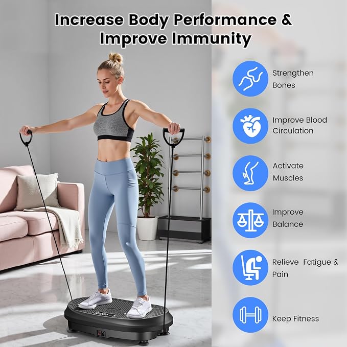 Máquina Plataforma Vibratoria para Ejercicio y Drenaje Linfático miniatura 7