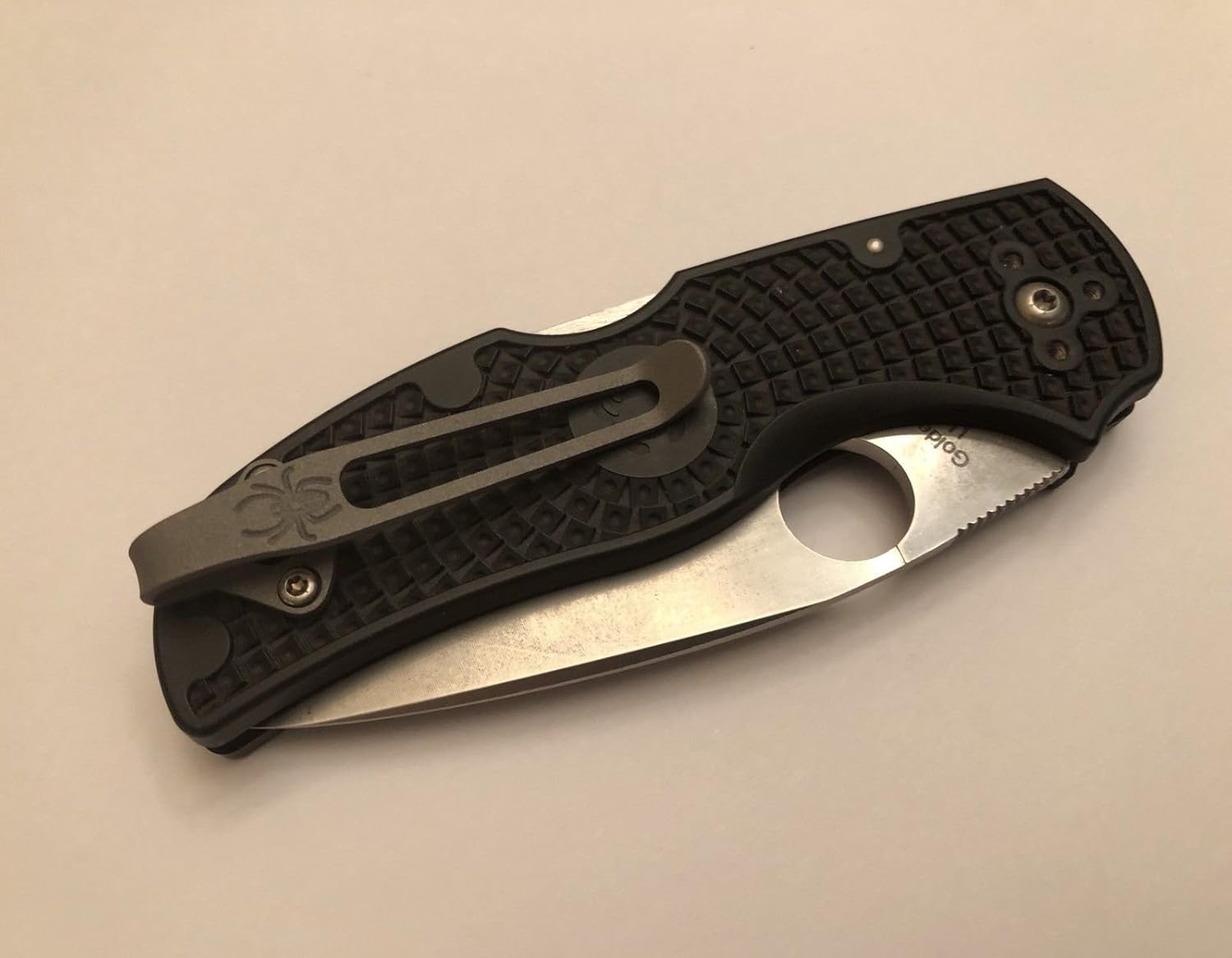 Titanium Deep Carry Pocket Clip for Spyderco Native 5 FRN Lightweight C41PBK5 C41SBK5 C41PPN5 C41PDBL5
