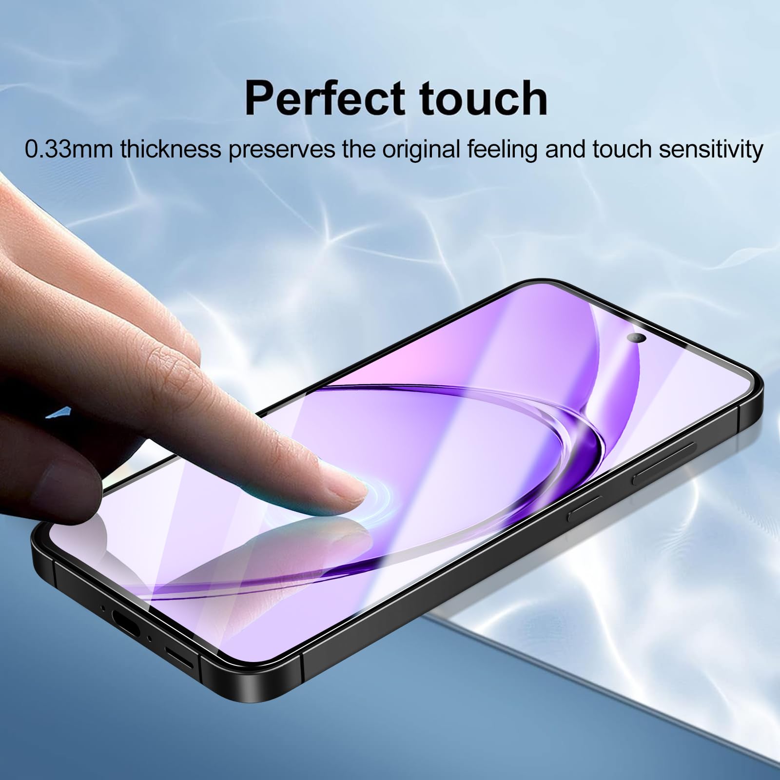 Mr.Shield 3 Pellicole In Vetro Temperato Per OPPO A40 4G / A3x / A3 5G – Durezza 9H, Anti Graffio, Senza Bolle, Trasparente - 4