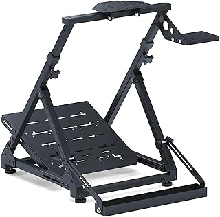 GT OMEGA DD-X Wheel Stand – Stabilité ultime pour ton setup, réglage angle & hauteur, support levier de vitesse réglable inclus