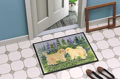 Miniatura 4 de Caroline's Treasures SS8102JMAT - Felpudo dorado Retriever de 24 x 36 pulgadas, para interiores y exteriores, para entrada, antideslizante, lavable,