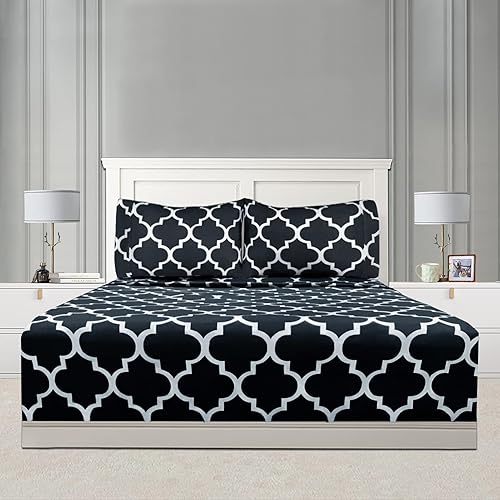 Miniatura 5 de Mejoroom Juego de sábanas de microfibra cepillada súper suave de 1800 hilos con bolsillo profundo de 15 pulgadas, sin arrugas, 4 piezas (tamaño