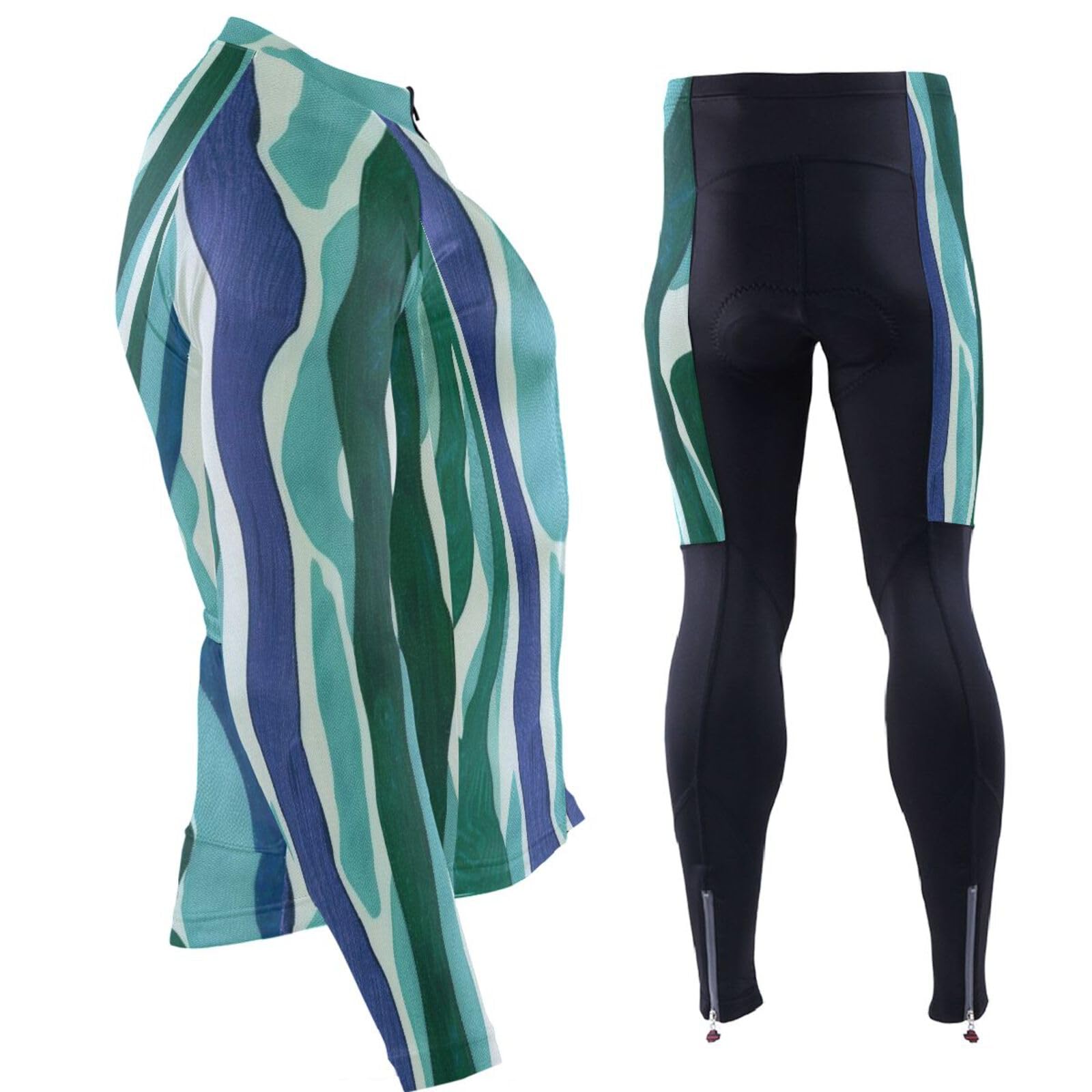 Herren-Radtrikot mit Taschen, Windbreaker, Radsport-Shirts für Herren, 3D-gepolstert
