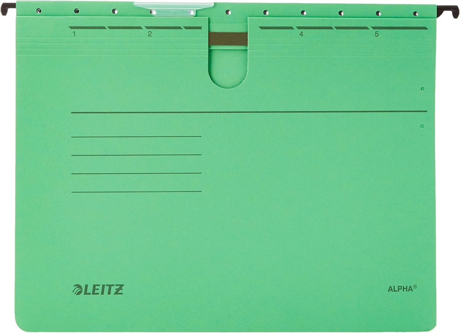 Leitz Alpha 19843025 Suspension Files for Professional Filing Pack of 5 Coloured Card Red