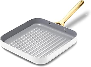 Caraway Square Grill Pan - 11” Grill Pan - Non-Stick Ceramic Coated - No...