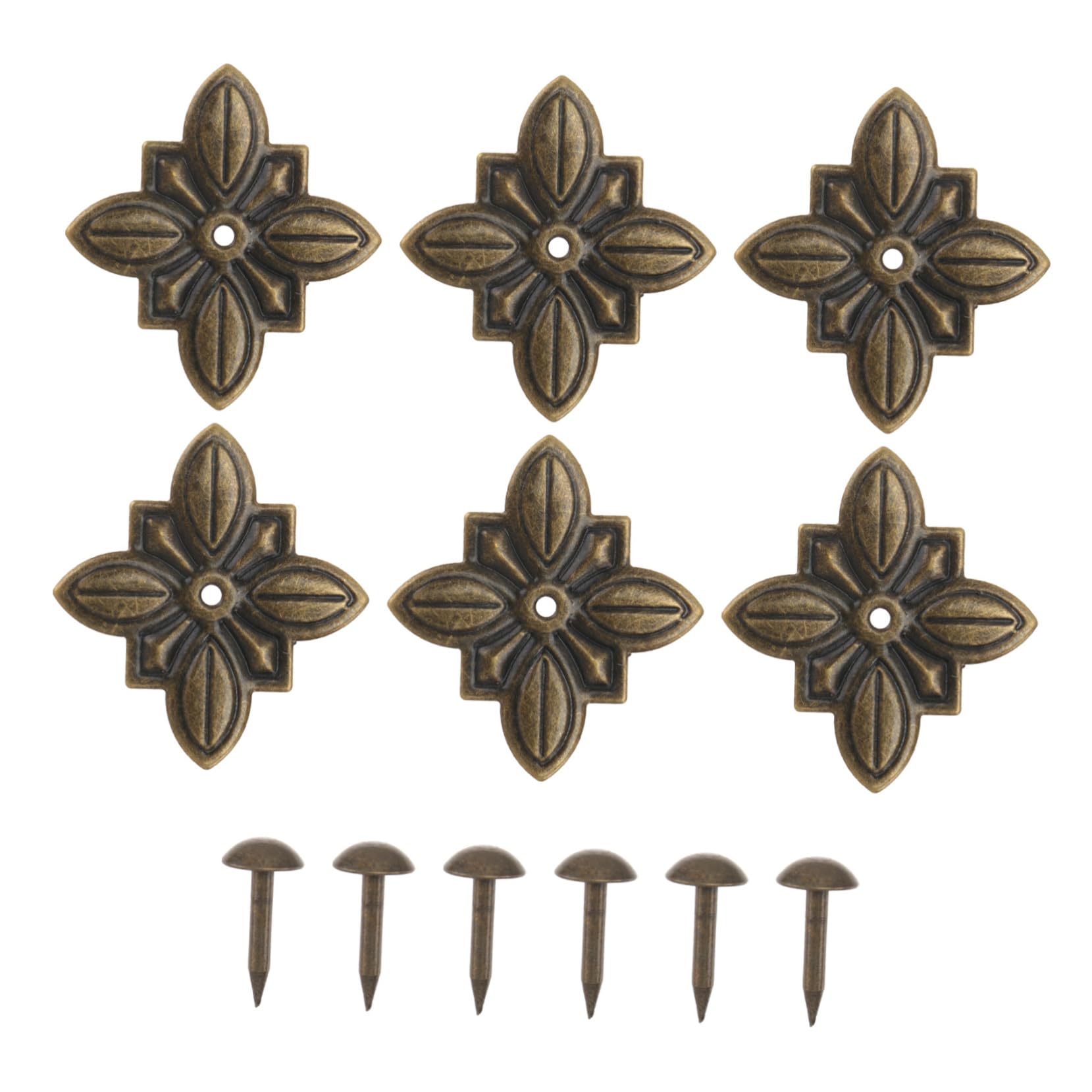 STOBAZA Decorative Furniture Nails Assorted Vintage Upholstery Tacks for Sofa Bed Craft Wall Iron Furniture Accessory