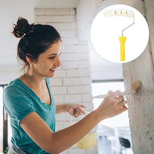 Miniatura 2 de Cepillo de rodillo de pintura de tuberías con ruedas para pintura profesional de tubos ligero y fácil de limpiar para tuberías de gas natural y agua