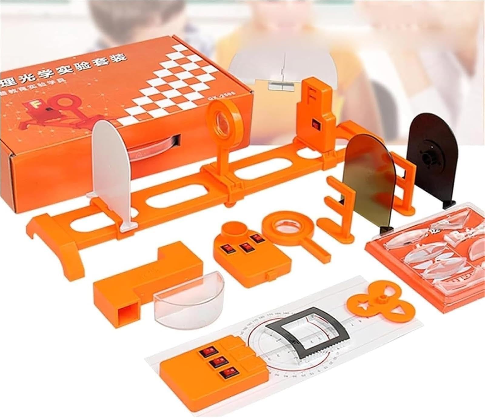 Geometrisches Optik-Experimentierset, komplettes Laborset for optische