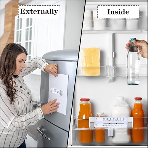 Miniatura 7 de Termómetro de cocina congelador para refrigerador, nevera, nevera, nevera, nevera, decoración del hogar y restaurante