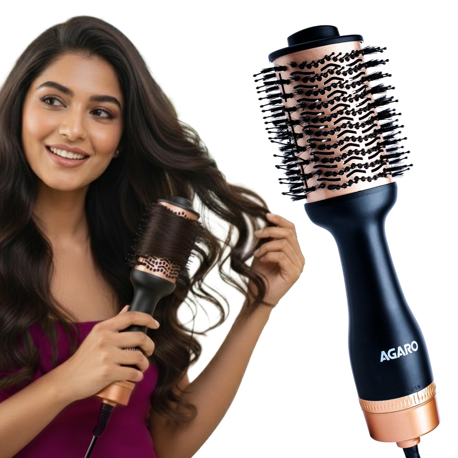 AGARO Hot Air Brush and Volumizer – best hair dryer in India