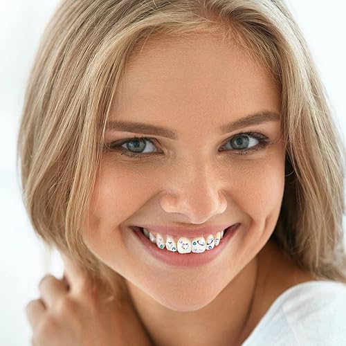 Miniatura 5 de Sosation Kit de 377 piezas de gemas de dientes de moda, kit de joyería de dientes de moda de cristal artificial, gemas de dientes reflectantes para