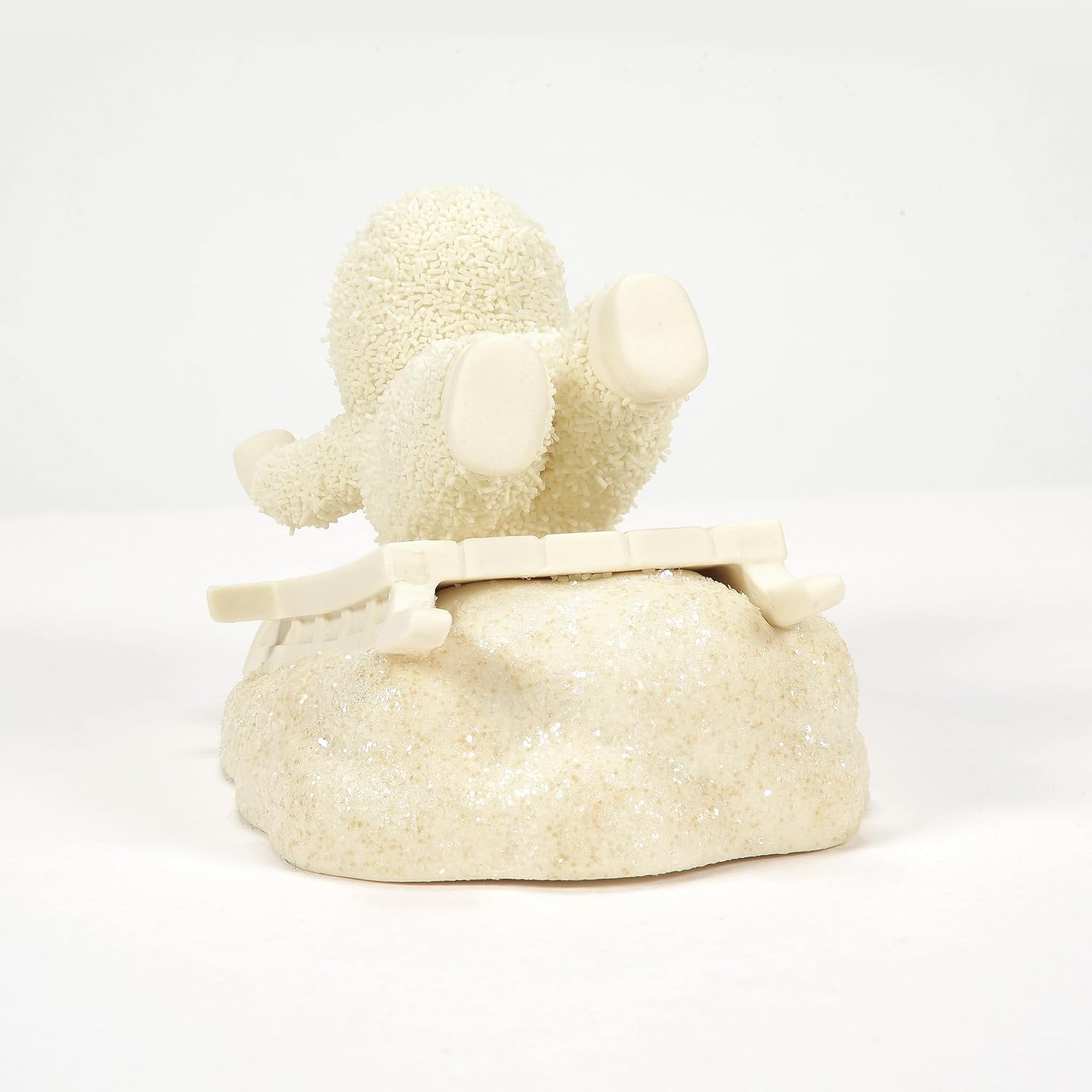 Department 56 Snowbabies Snow Fun Belly Sleddin' Baby Figurine, 2.83 Inch, Multicolor