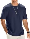 JMIERR Men's Casual T-Shirt Short Sleeve Waffle Crewneck T Shirts Soft Hawaiian Workout Beach Tees