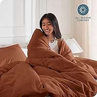 Vista 78 de Bare Home Funda de edredón extra larga – Premium 1800 súper suave – Funda de edredón ligera y fresca – Ropa de cama suave y transpirable