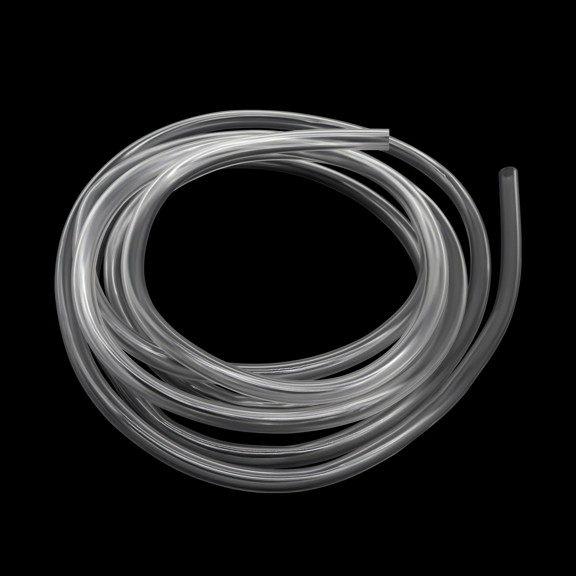 LAVMHAB PVC Tube 12mm ID x 15mm OD 2m(6.5ft) Clear Vinyl Hose PVC Tubing, Lightweight and Flexible Plastic Tubing Water Air Pipe