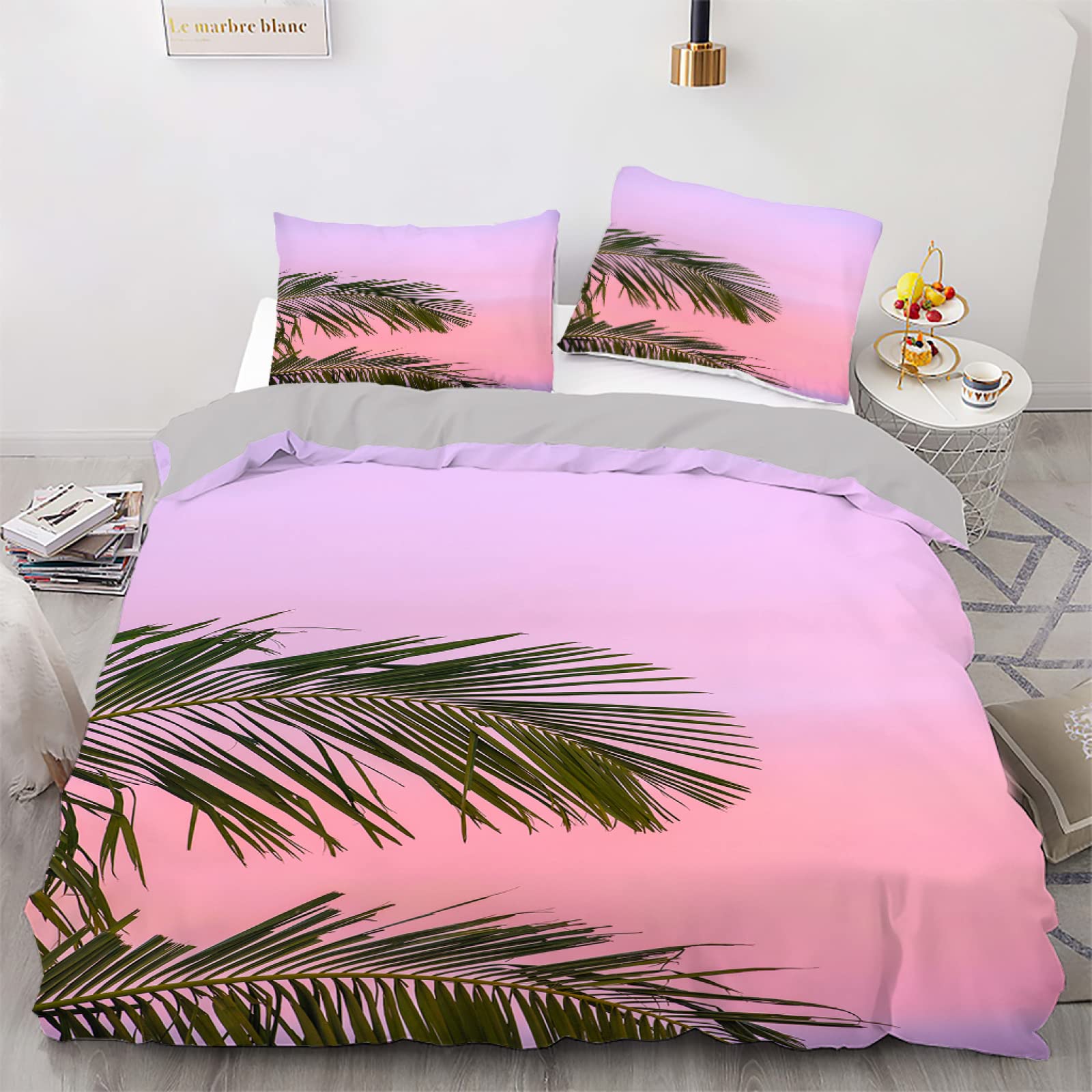 Housse de couette 160x200 110g/㎡ respirante et douce pour lit ado ou adulte