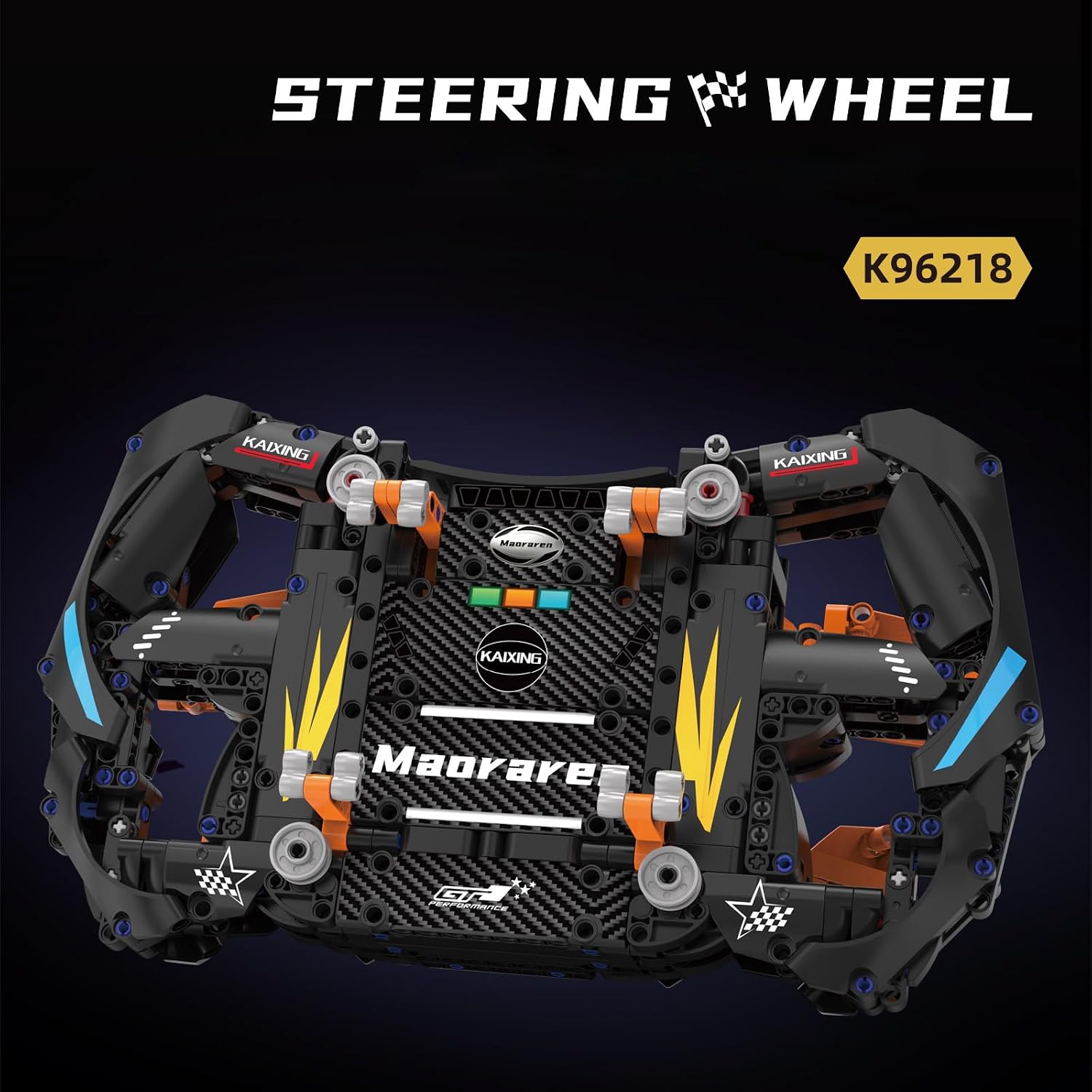 BRICXOR Formula Racing Steering Wheels Building Blocks Set for Adults, Creative Hobbies Toys Gifts, Mechanic Engineering Construction Toy - 935 PCS