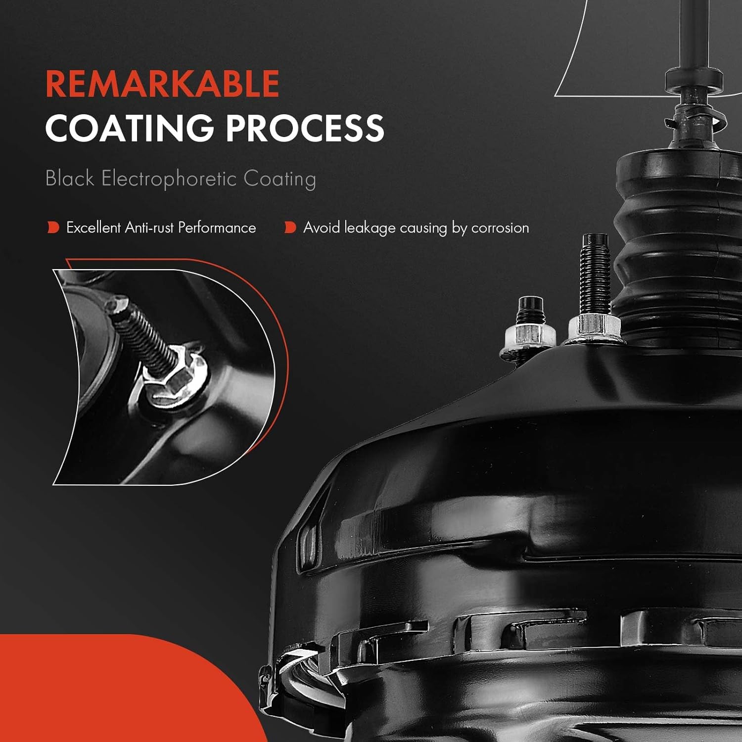 A-Premium Vacuum Power Brake Booster Compatible with Chevrolet G10/G20 1994-1995, G30 1994-1996 & GMC G1500/G2500 1994-1995, G3500 1995-1996, Without Master Cylinder