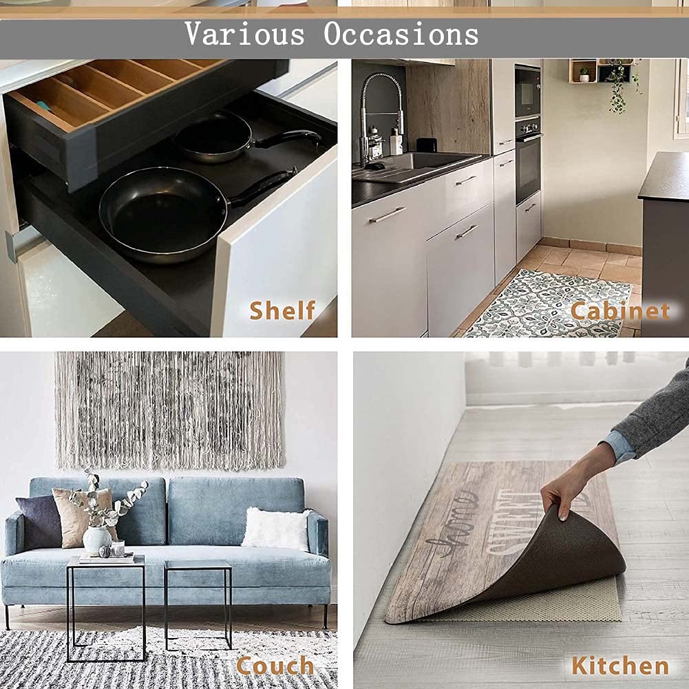 Sous-couche antidérapante pour tapis en PVC épais et antidérapant pour faire des coins plats, lavable