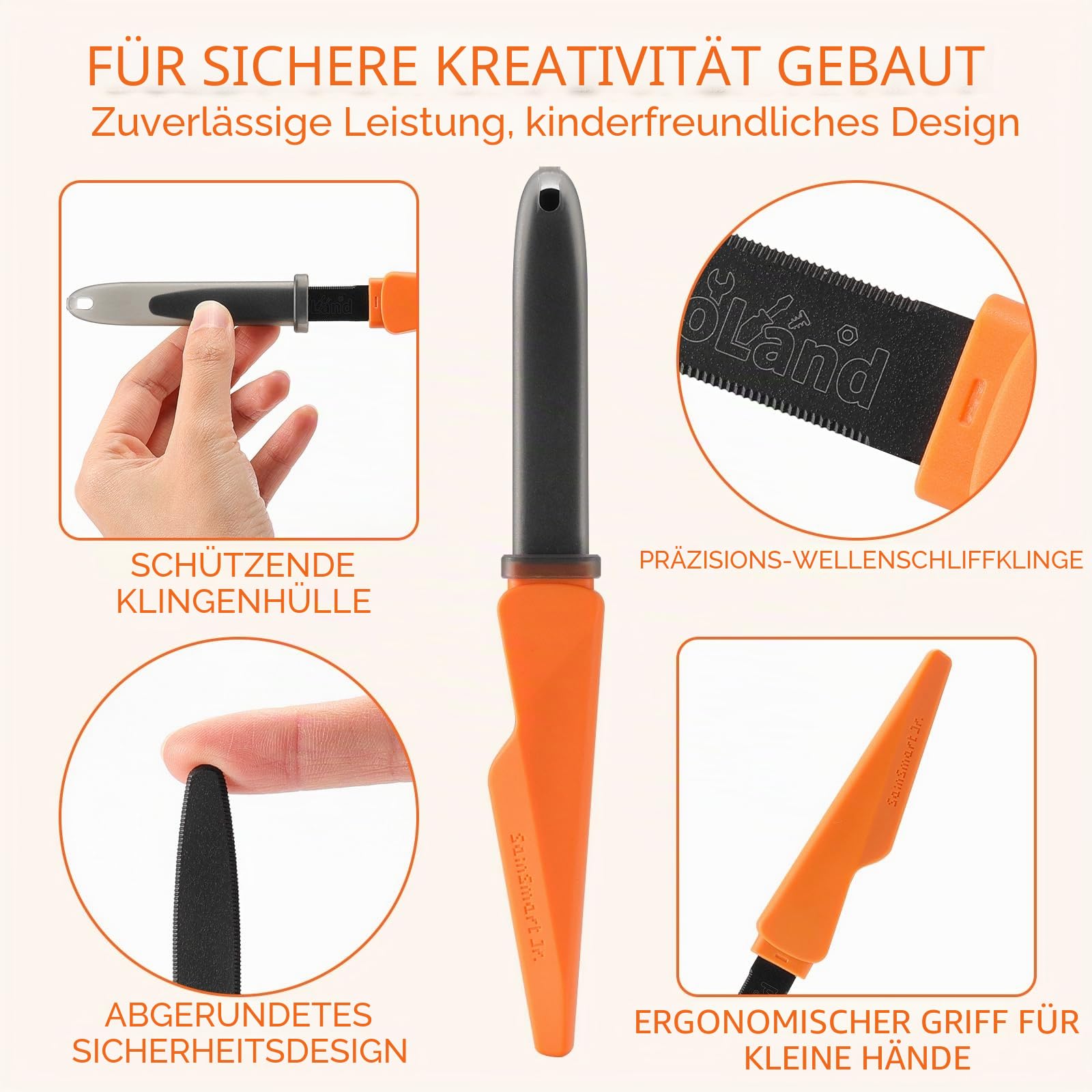 SainSmart Jr. Karton Werkzeug Bastelset 228-tlg, Profi-Set Team, ab 5 J. | Für mehrere Kinder gleichzeitig, inkl. sicherem Cutter & Werkzeugbox, fördert Teamwork & Kreativität, ab 5 Jahren