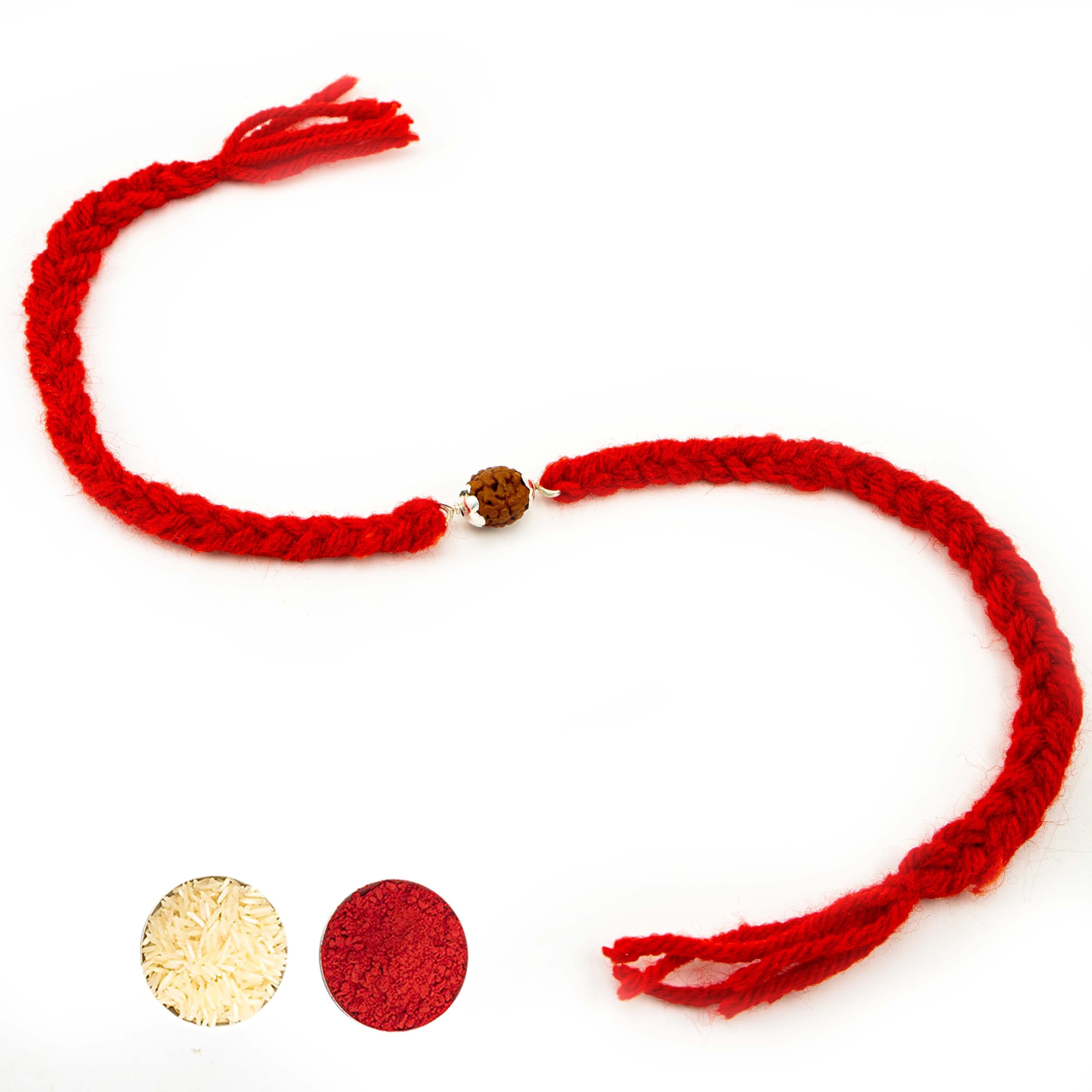Njels Silver Rakhi Bracelet for Brother | 5 Mukhi Silver Rudraksha Bracelet for Men and Boys | Silver Rakhi for Brother with Pure Cotton Thread | 1 Rudraksha Beads Rakhi (B0D8LJLRMY) Amazon Price History, Amazon Price Tracker