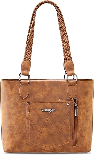 Miniatura 5 de Wrangler Bolso de mano desgastado para mujer, bolso occidental con múltiples bolsillos, bolso de mano y bolso de hombro