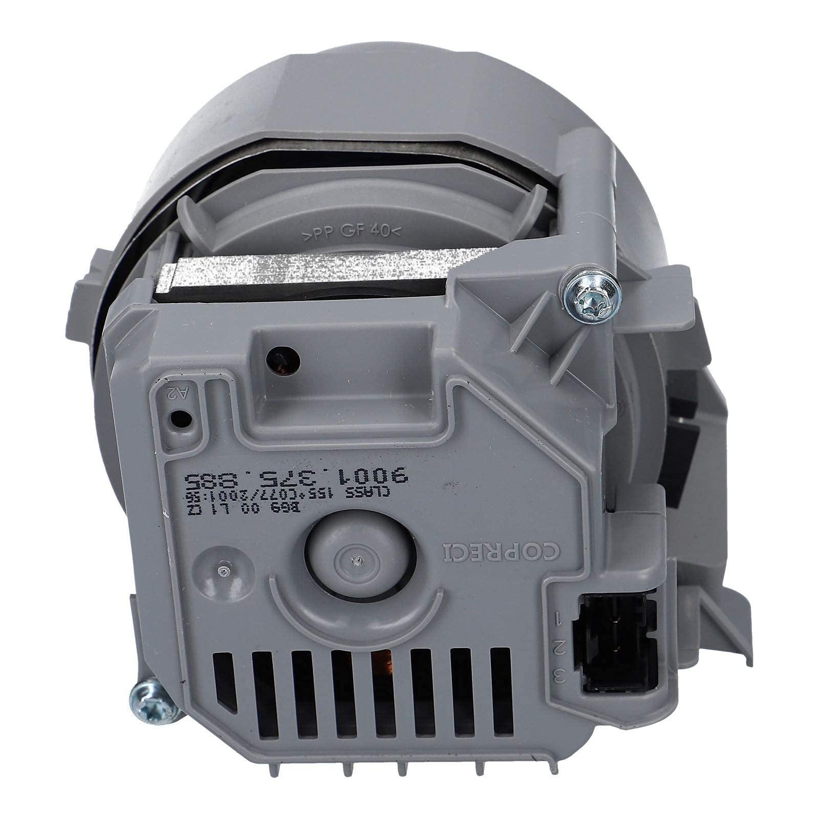 DL-pro Heizpumpe Umwälzpumpe für Bosch Siemens Neff 12019637 Heizung Pumpe für iQ100 iQ300 iQ500 iQ700 SuperSilence Extraklasse Geschirrspüler Spülmaschine Copreci 9001.375.885 Gray