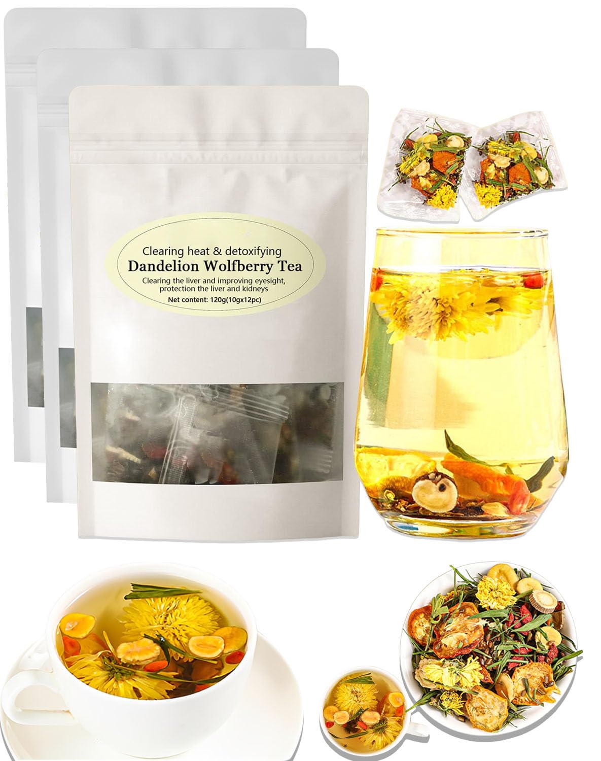 Tisane Detox Circulatoire Baumelis - Composée De 7 Extraits De Plantes De Première Qualité, Convient à La Consommation Quotidienne, Emballé Individuellement Pour Une Consommation Pratique (3PCS)