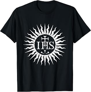 IHS Christogram Christianity Religion History Monogram T-Shirt