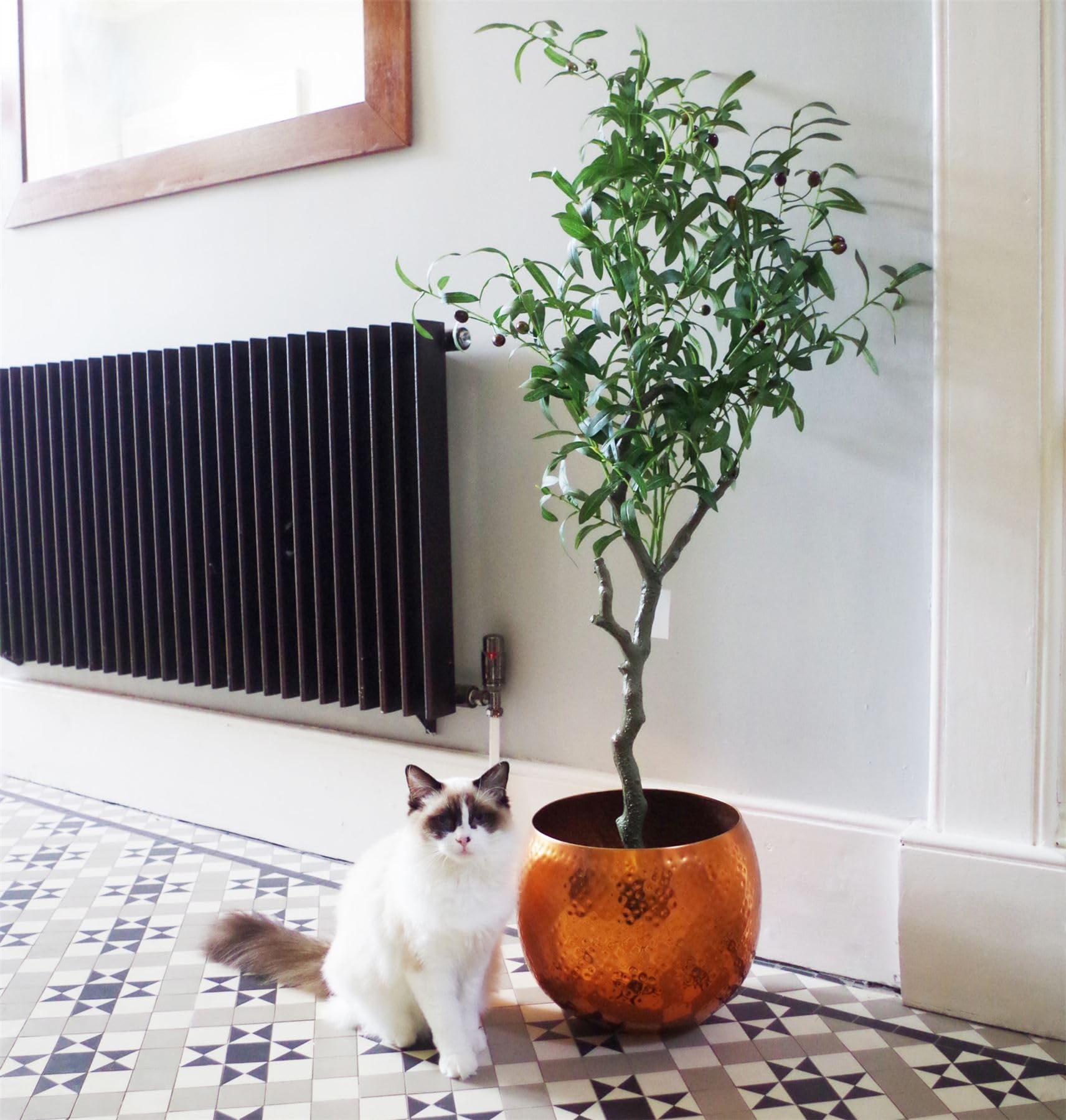 Leaf Artificial Olive Tree 120cm Realistic Natural Style