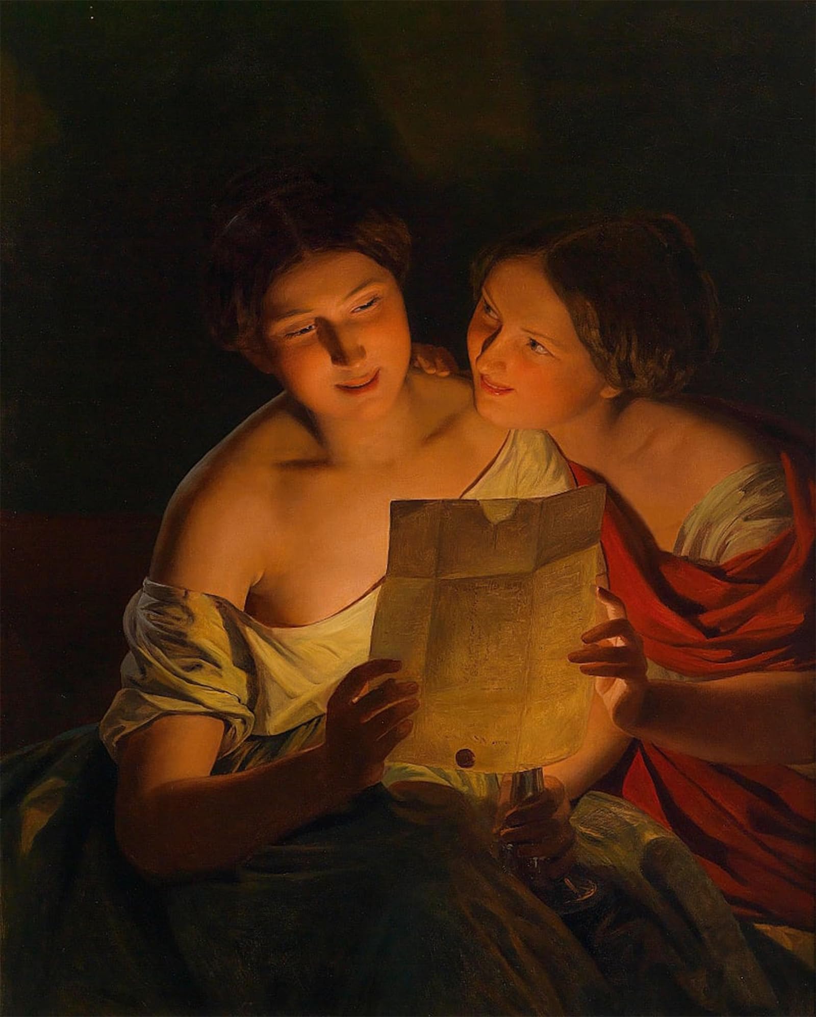 Cuadro de lienzo Ferdinand Georg Waldmüller de 60x90cm para decoración 5