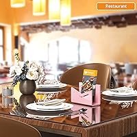 Vista 5 de Beego Envelope and Mail Organizer Countertop - Pink Acrylic Desk Organizer Letter Holder Desktop File Sorter Bill Document Folder Rack for Office