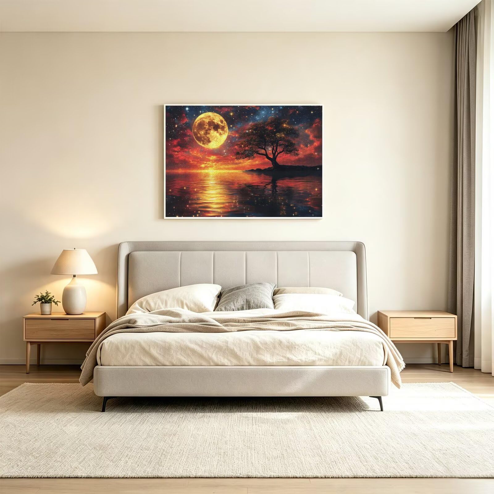 Puzzle 2000 sztuk 99 x 70 cm, Puzzle Dorośli Księżyc Sen, n-855