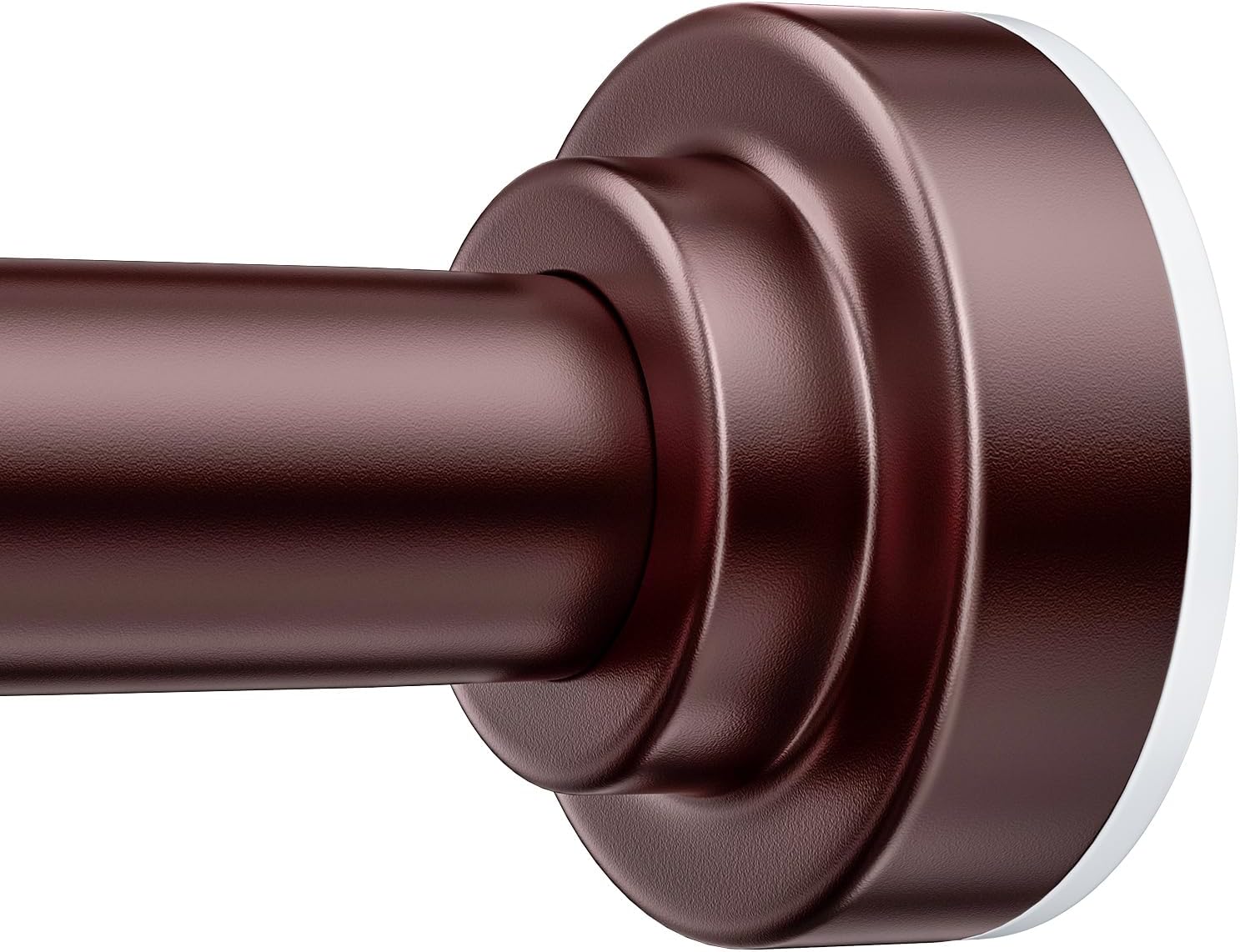 - TEECK Shower Curtain Rod, 27-76 inch Adjustable Spring Tension Curtain Rod, Never Rust Anti-Slip Shower Curtain Rod for Bathroom, No Drilling, Never Collapse, Easy to Use, Brown