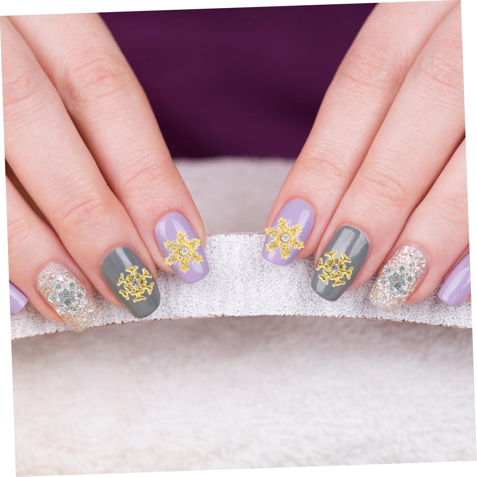 SHERCHPRY 5 Set Decorazioni Unghie Stile Per Nail Art Accessori Eleganti Per Manicure E Decorazioni Festive Per Personale 40 Pezzi * 5