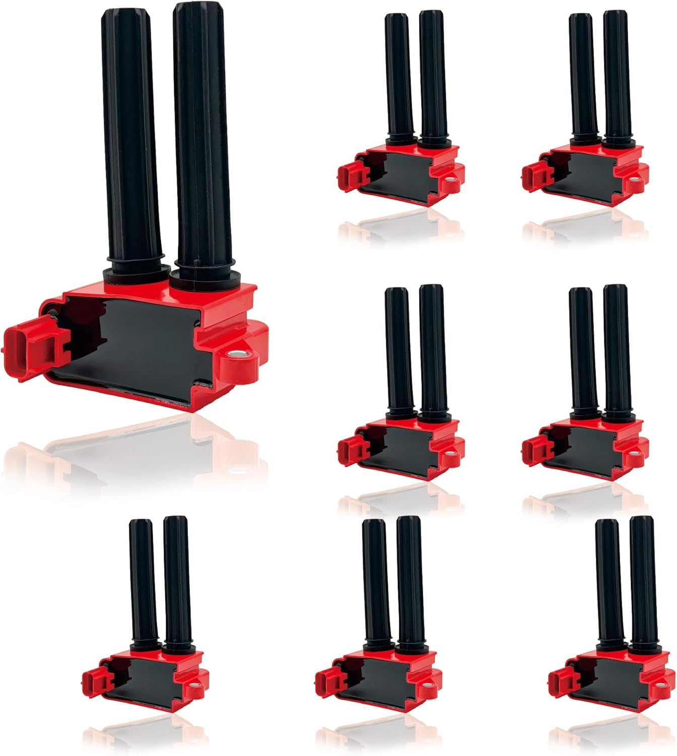 UF504 Ignition Coil pack of 8pcs V8 5.7 6.1 6.4 Compatible with Chrysler Dodge Ram Jeep Aspen 300 Challenger Charger Durango Magnum Commander Grand Cherokee 2005-2019
