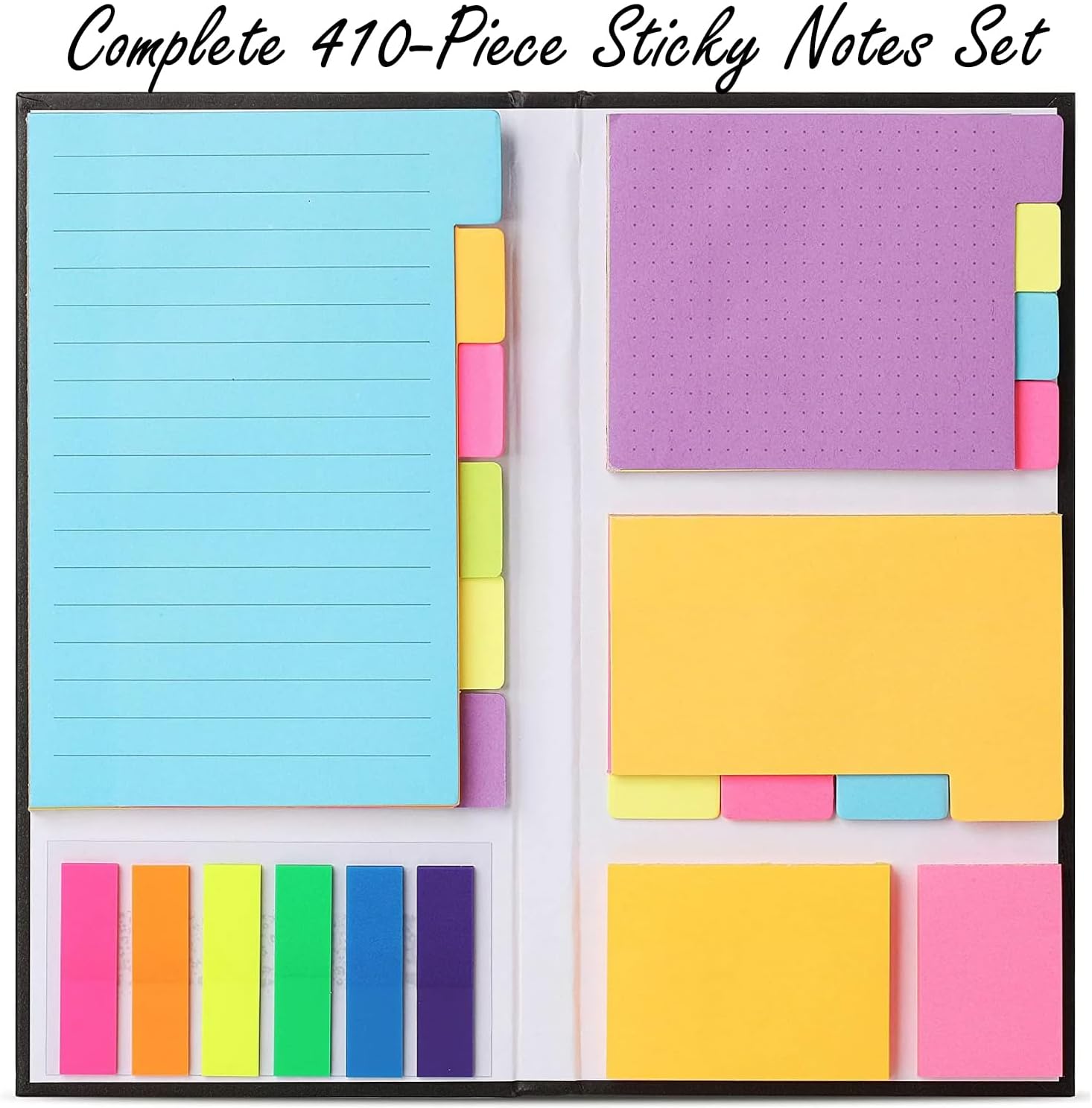 Sticky Notes Set, Tabs, 410 Pack, Divider, School Supplies, Office Supplies, Planner CEO, Sticky Note Dividers Tabs, Book Notes, Bible Sticky Notes Multi Colors image 3 of 9 B0B18YMVZM