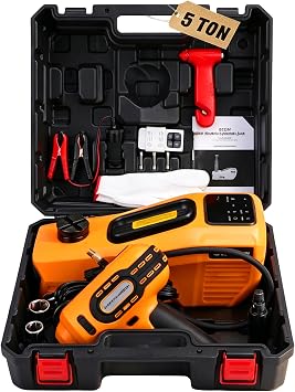 Trihelper Electric Car Jack Hydraulic Floor Jack Kit, Remote & Touch Screen
