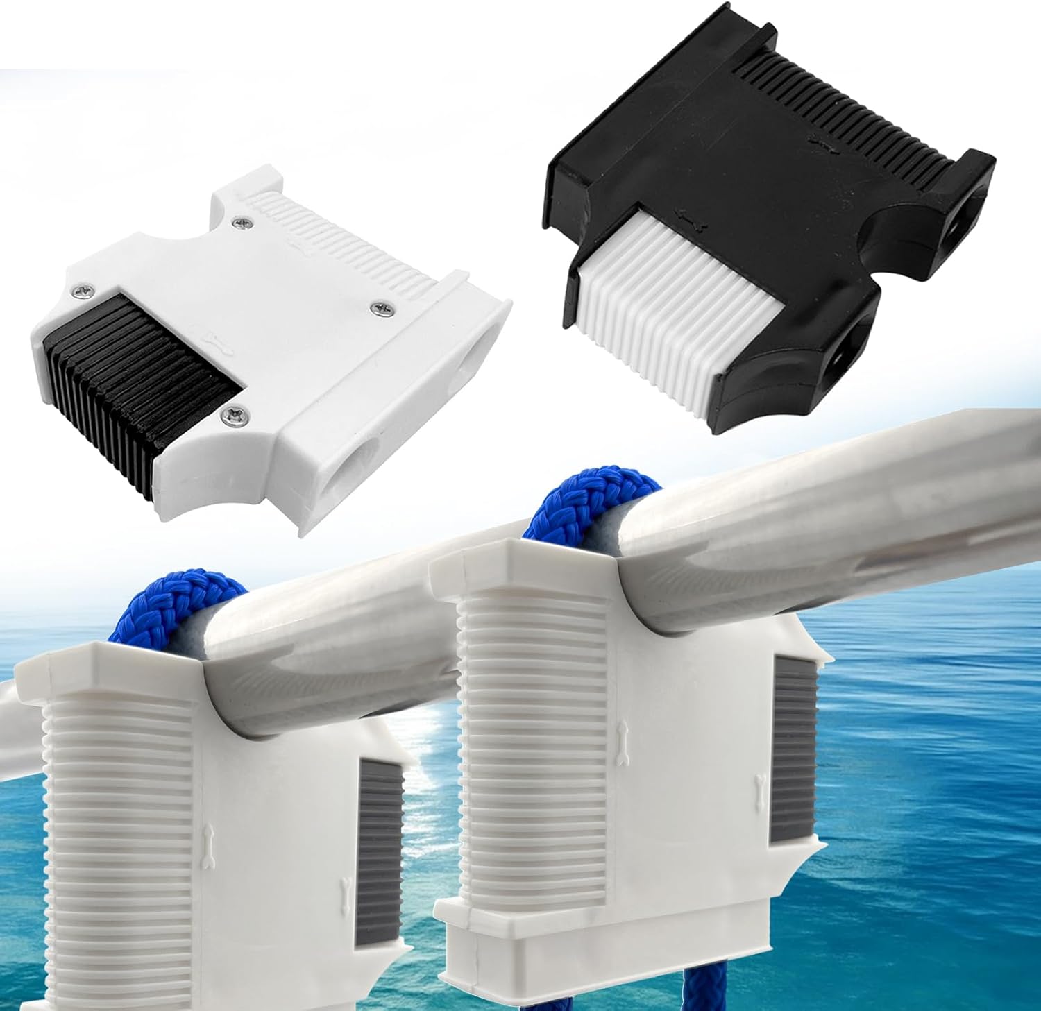 4pcs Boat Fender Hanger Adjust Pontoon Rail Fender Boat