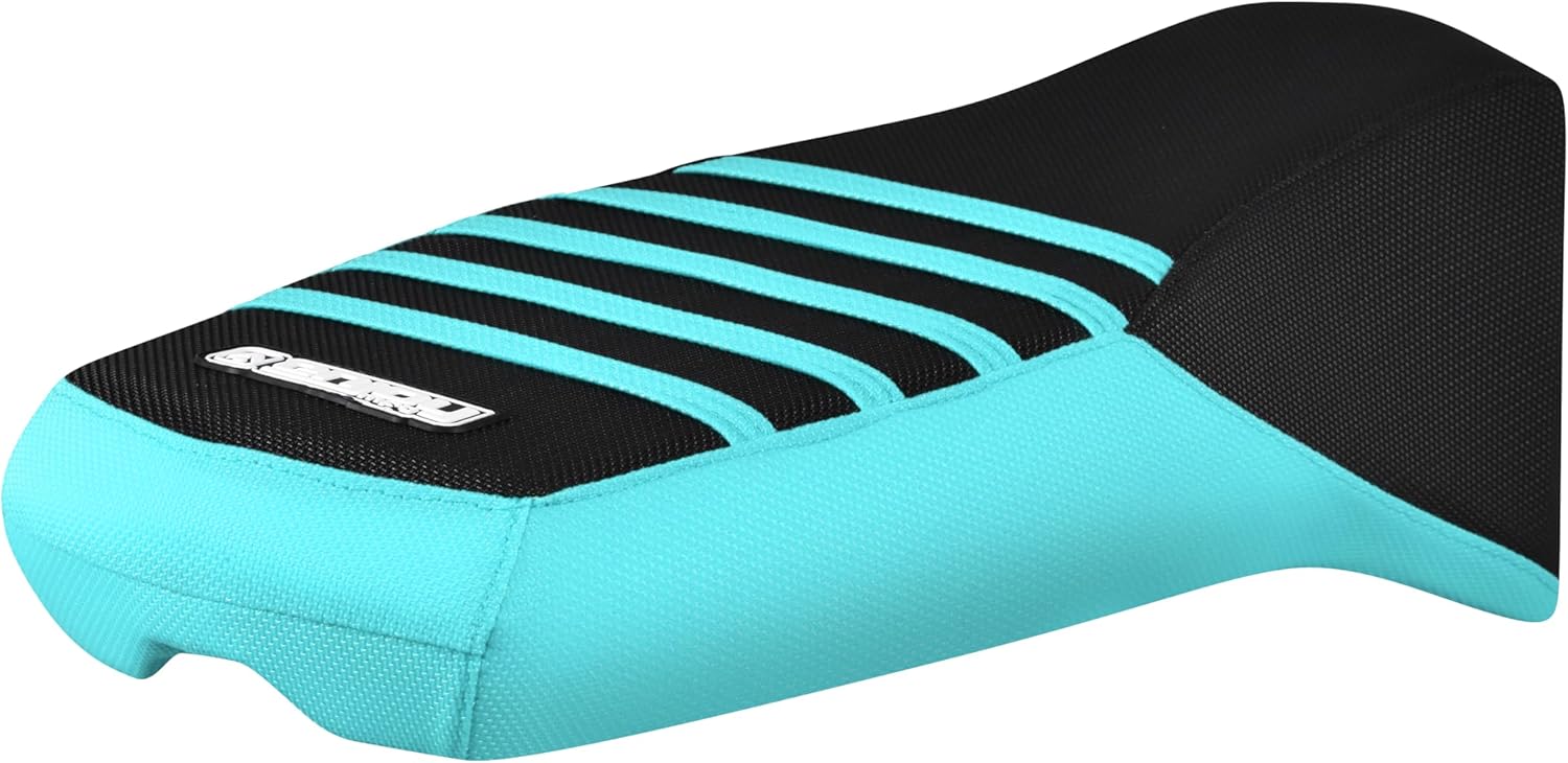 Enjoy Mfg Seat Cover - Compatible with Polaris Pro RMK Matryx Slash - #321 (Black Top with Ribs) (Orange Sides/Black TOP/Orange Ribs)