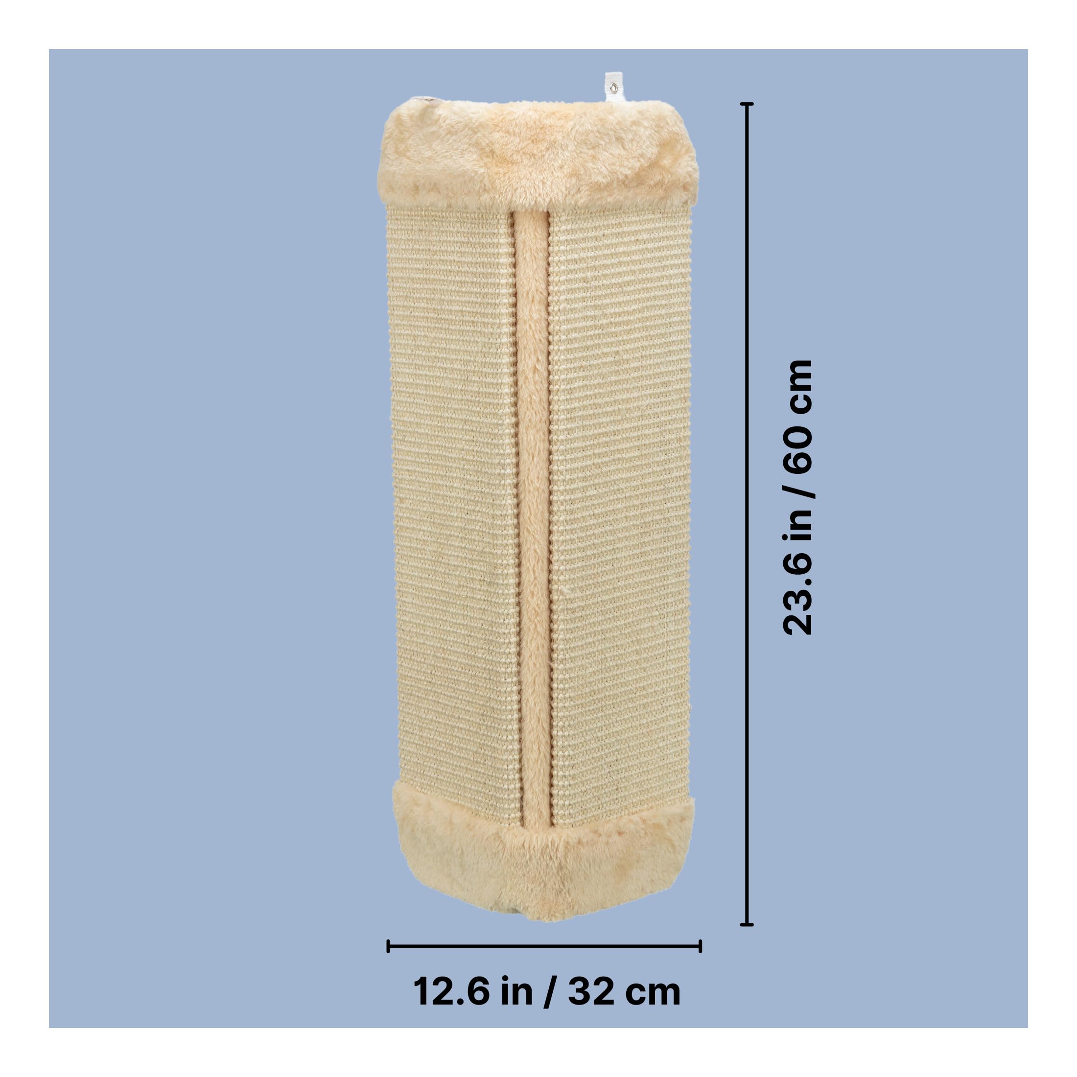 Trixie 43431 deska do drapania do narożników pokoju, 32 × 60 cm, brązowa/brązowa