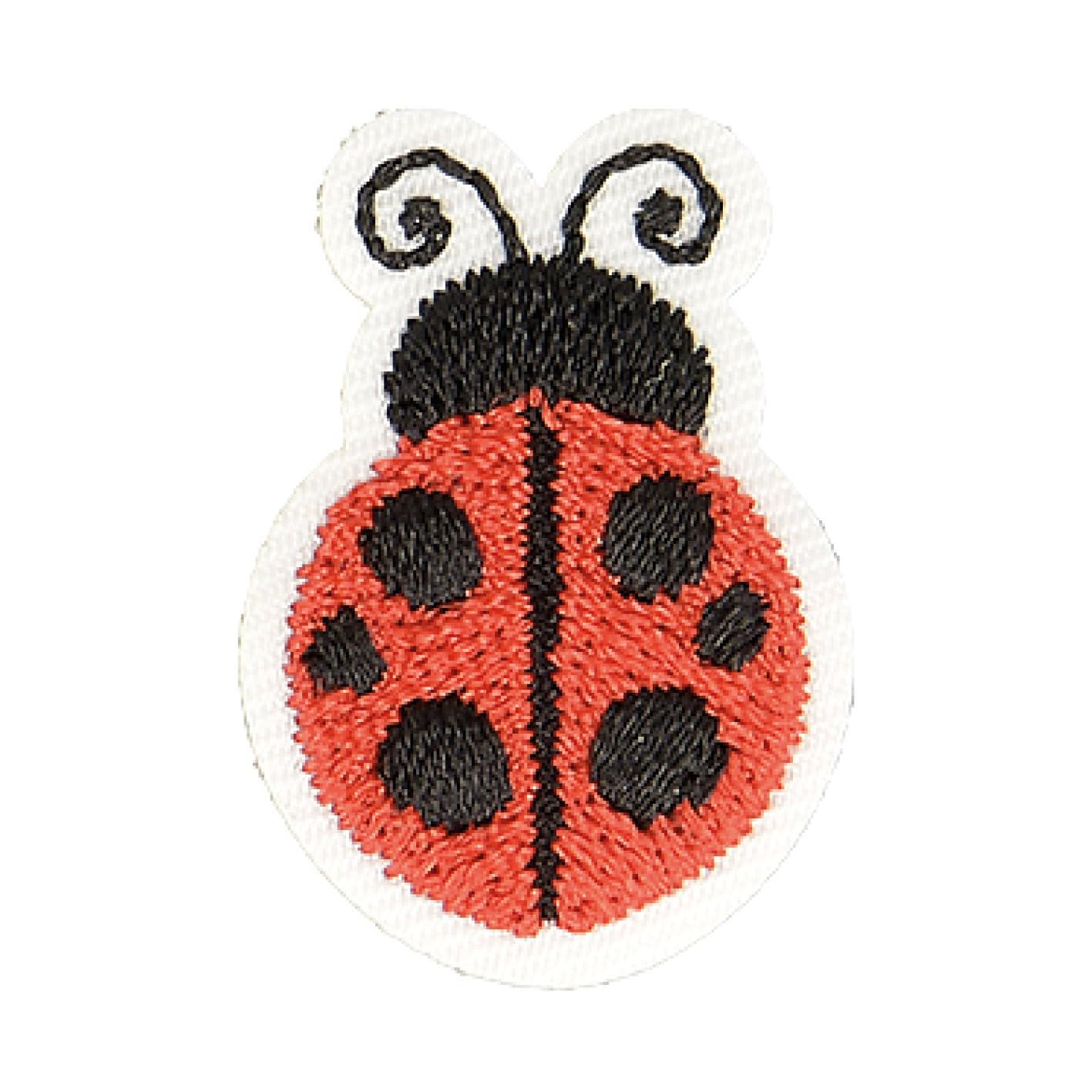 Mono Quick 12092 - Toppa Termoadesiva Coccinella 7,3x8,5 Cm: Per Riparare O Decorare Tessuti, 100% Poliestere