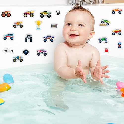 Miniatura 6 de 20 calcomanías de gel gruesas para camión, ventana, camión, calcomanías de gel para niños, niños pequeños y adultos, hogar, avión, aula, guardería,