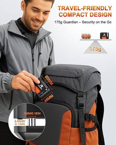 Miniatura 7 de ONVIAN Mini candado para bicicleta, combinación de 4 dígitos, cerradura antirrobo de bicicleta de alta seguridad de 0.157 in, resistente al agua y